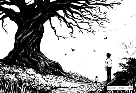 A Monster Calls πατρότητα και ιστορία αγάπης με αποσπάσματα ζωγραφικής τέχνης φαντασίας, με τον Conor O'Malley και τον Manny