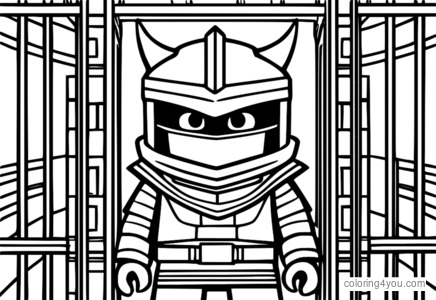 Garmadon Trapped värityssivu Ninjago