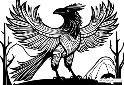 Kipo and the Age of Wonderbeasts Raven Beast Coloring Page