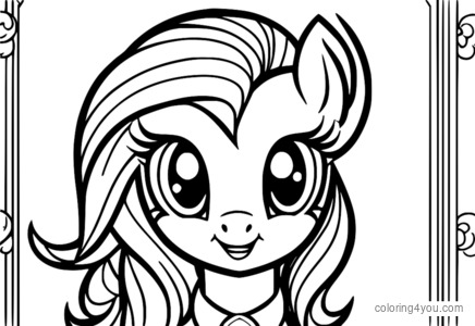 Rarity coloring page mula sa My Little Pony: Friendship is Magic