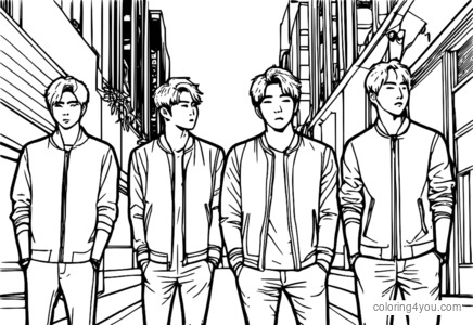 Desenho de Sysouth Super Junior para colorir