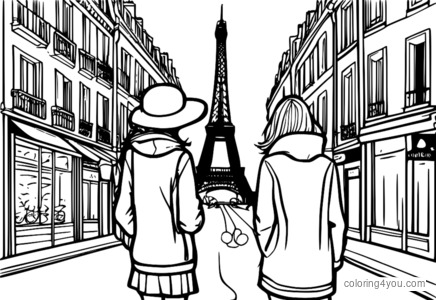 Totally Spies, 3 girls exploring Paris, animated characters