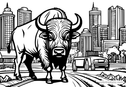 Buffalo in the city, farm scenes and unique animals