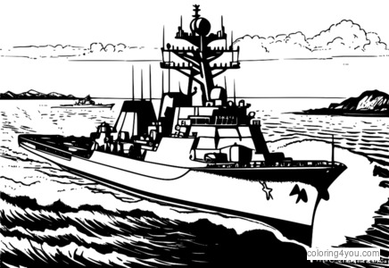 Type 052D destroyer farvelægningsside med tunge våben og radarsystemer