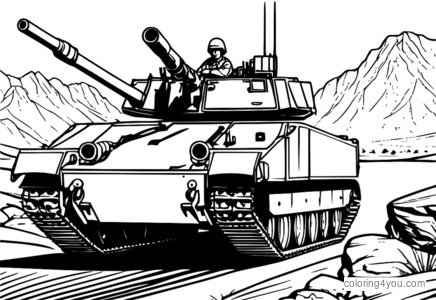 Omalovánka člen posádky M109 Paladin