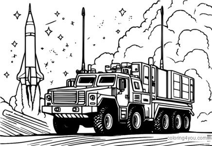 Coloriages du missile MIM-104 Patriot